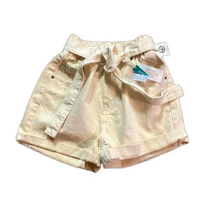 SWS Denim Company Organic Cream White High Rise Denim Shorts Womens Medium